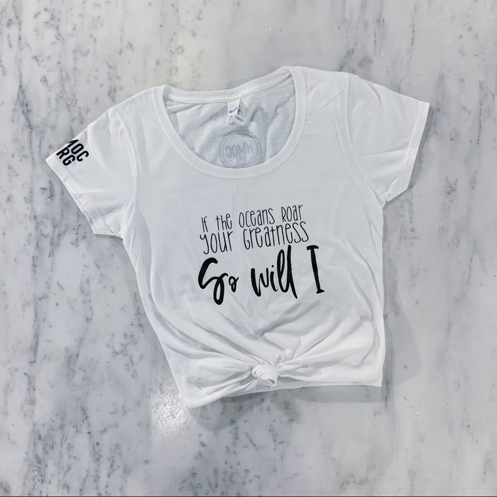 If the Oceans Roar Your Greatness Christian Tshirt - Picture 5 of 11